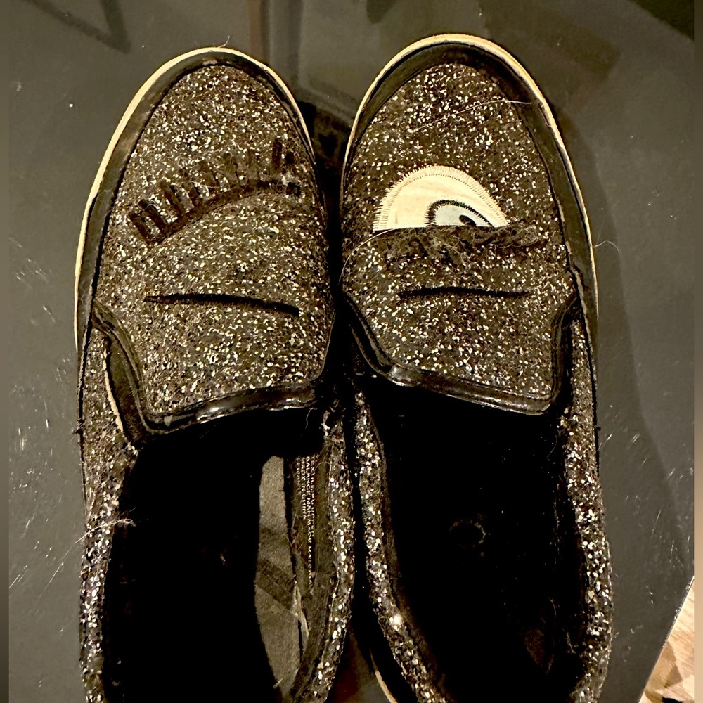 Wink sparkle slip ons